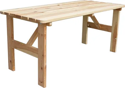 Image de VIKING table de jardin en bois NATUREL - 200 cm