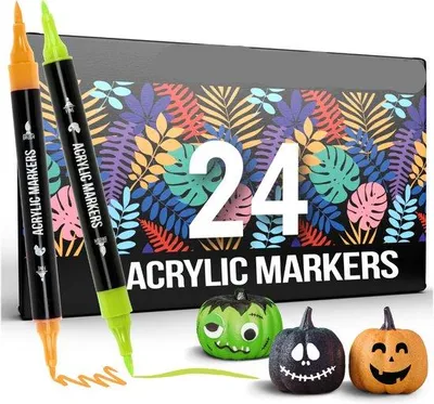 Obrázek produktu pro Sada 24 akrylových barev pro dospělé, DIY pastelky a fixy