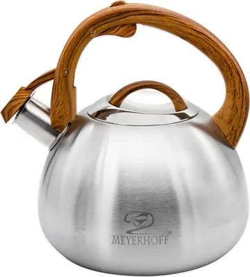Obrázok produktu pre Kanvica čajník nerez 3L MEYERHOFF WOOD, indukcia