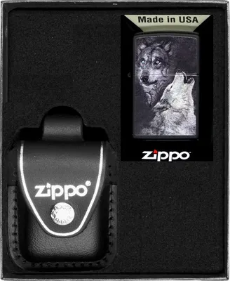 Produktbild von ZIPPO Feuerzeug-Set WOLVES Geschenk No3