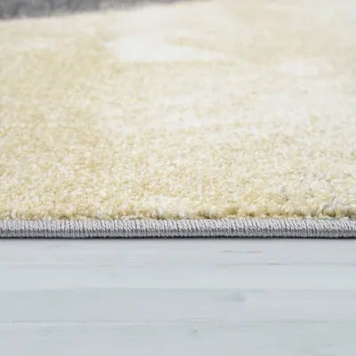 Produktbild von Designer-Teppich Für Wohnzimmer, Pastellfarben, Farbverläufe, Abstrakt In Gelb Grösse 60x100 cm