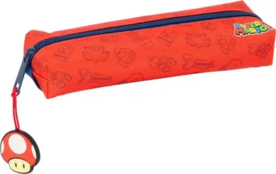 Produktbild von Safta Rectangular With 22 Cm Elastic Band Super Mario Trick Mäppchen Orange Mann Orange One Size
