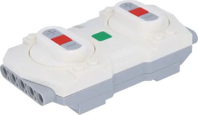 A LEGO Functions 88010 remote control is shown against a white background.