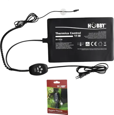 Produktbild von Hobby Thermica Control 11 W inkl. Hygro-Therm - Heizmatte + Hygrometer / Thermometer