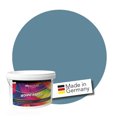 Produktbild von WALLCOVER Wandfarbe Blau Azure Bliss Hochdeckend Klasse 1 Matt 2,5L für 20 m²