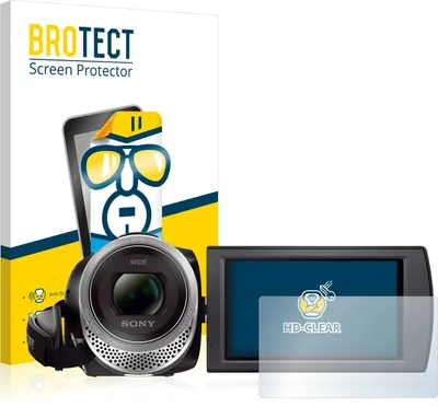 Produktbild von 2x Für Sony FDR-AX53 Schutzfolie BROTECT Displayschutz Display Schutz Folie Klar Transparent
