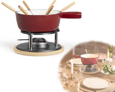 Produktbild von Fondue-set 6 gabeln rot Livoo MEN390RC