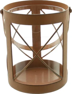 Produktbild von Windlicht Rost Laterne 16cm Kerzenständer Rostoptik Kerzen Ständer Deko Garten