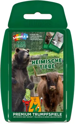 Produktbild von Top Trumps Heimische Tiere Quartettspiel Kartenspiel Quartett Karten Spiel