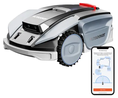 Produktbild von Sunseeker S5 AWD Mähroboter ohne Begrenzungskabel, 1.600 m², 60% Steigung