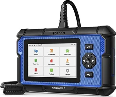 Produktbild von TOPDON ARTIDIAG600S OBD2 Diagnosewerkzeug 4 Systeme Motor/ABS/Airbag/at, 9 Reset -Funktionen für Öl/Bremse/SAS/BMS/ABS/DPF/TPMS/GROSSBEUTTE Volle Funk