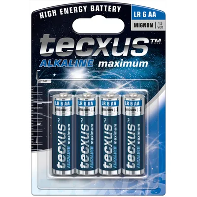 Produktbild von LR6/AA (Mignon) Batterie, 4 Stk. im Blister Alkali-Mangan Batterie (Alkaline), 1,5 V
