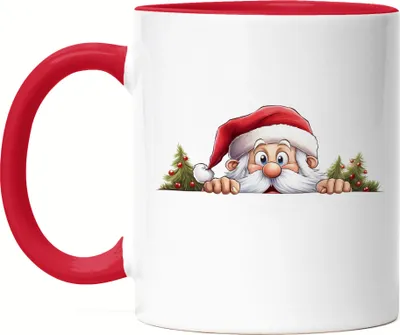 Produktbild von Süßer Weihnachtsmann Tasse Rot Weihnachten Christmas Nikolaus Advent