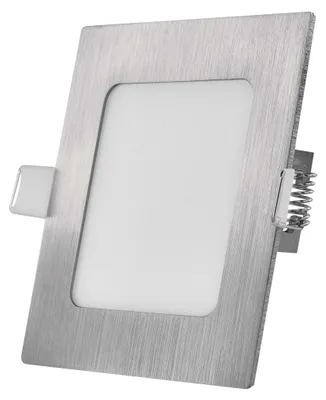 LED podhledové svítidlo NEXXO stříbrné, 12 x 12 cm, 7 W, teplá/neutrální bílá