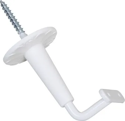 Produktbild von Handlaufkonsole Eisen mit Kunststoffrosette weiß (Pack=2 Stück)