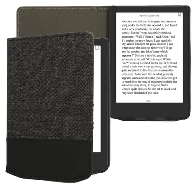 Produktbild von kwmobile Hülle kompatibel mit Pocketbook Verse / Verse Lite / Verse Pro / Color / Vivlio Light/Light HD - Canvas eReader Schutzhülle Cover Case -