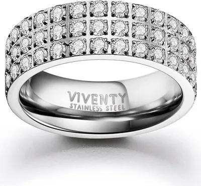 Produktbild von VIVENTY ETERNITY Damen Ring 300003 Edelstahl Zirkonia 50