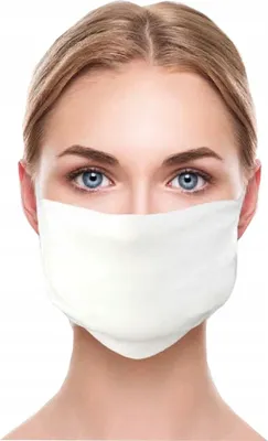 Produktbild von Doppelschichtige Mikrofasermaske weiß Gesichtsmaske Atem Mundschutz Staubmaske Hygienemaske Wiederverwendbar Waschbar  hohe Qualität Universelle Größe Streetwear
