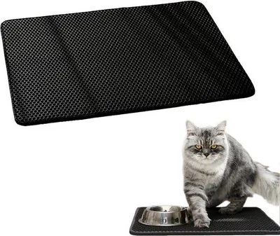 Produktbild von Famanu Katzenstreuunterlage - Doppelte Unterlage für Katzenstreu - leicht zu reinigen