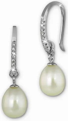 Produktbild von SilberDream Ohrhänger für Damen 925 Silber weiß Zirkonia Ohrringe SDO1758W