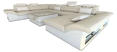 Produktbild von XXL Wohnlandschaft Enzo U-Form in Stoff