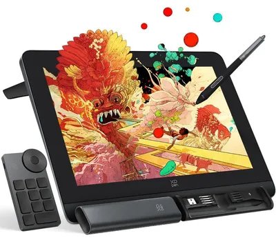 Produktbild von XPPen Artist Pro 14 (Gen 2), Kabelgebunden, 5080 lpi, 298,94 x 186,84 mm, USB, 1 cm, Stift, Berührung