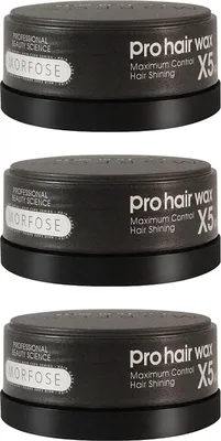 Produktbild von Pro Hair Wax X5 Schwarz / Men 3x150 ml