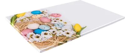 Zdjęcie produktu dla SZKLANA DESKA KUCHENNA 40x30 543b Jajka i tulipany