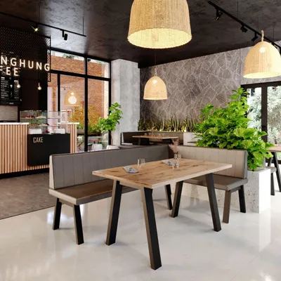 Produktbild von Eckbank Akiko Metal A -196x142-Rechts-Inari28- Stoff|Eckbankgruppe für Ihrem Esszimmer|Küche|modern|Sitzecke|Essecke