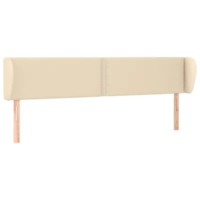 Produktbild von vidaXL Kopfteil mit Ohren Creme 183x23x78/88 cm Stoff