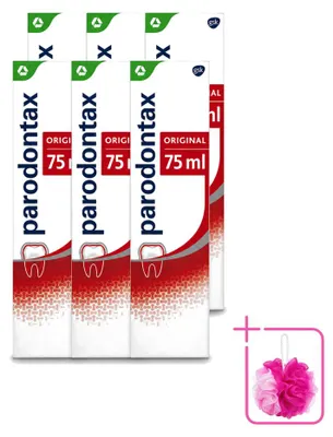 Productafbeelding van 6 x Parodontax Original tandpasta - 75 ml - Voordeelverpakking - 6 stuks
