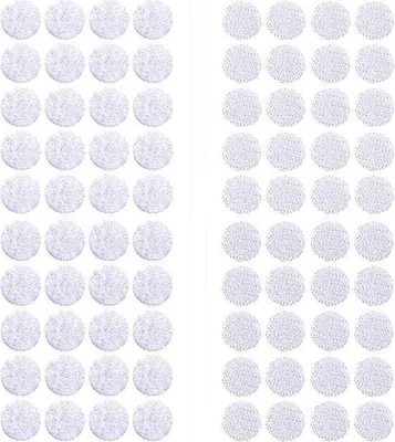 Immagine prodotto di Set di punti in velcro, confezione da 200 pezzi - 15 mm - bianco - per la cameretta dei bambini