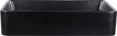 Obrázok produktu pre BELIANI Umývadlo na dosku čierna keramika 51 x 34 cm matný povrch obdĺžnikový tvar moderný štýl kúpeľňa