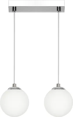 Obrázek produktu pro Skleněné závěsné svítidlo, LED, E14, chrom, 60 cm