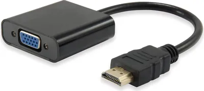 Produktbild von Equip HDMI Adapter VGA mit Audio schwarz