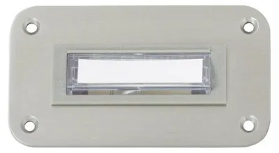 Imagen del producto de Placa de timbre HEIDEMANN con placa de identificación, iluminada, modelo 70142, acero inoxidable, 24 V/1 A (70142)