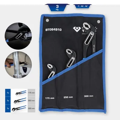 Immagine prodotto di KS TOOLS BT064910 Set, pinze per tubi/pompe d'acqua
