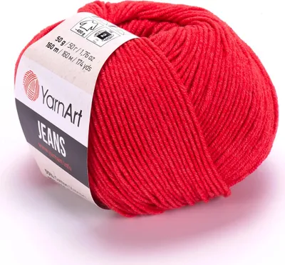 Produktbild von Yarn Art Jeans 26 Reddish Orange Strickgarn