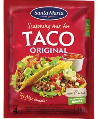 Zdjęcie produktu dla Santa Maria Taco Spice Mix 28 g - Pikantna mieszanka dla autentycznego smaku