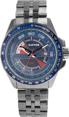 Produktbild von Raptor Herrenuhr "Elarian" mit Edelstahlarmband, Datumsanzeige, 5 ATM