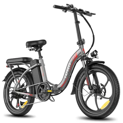 Obrázek produktu pro E-kolo Nerezová hliníková slitina 20 palců 36 V 20 Ah 720 Wh do 110 - 150 km Vodotěsné IP54 se 7 rychlostmi, šedé