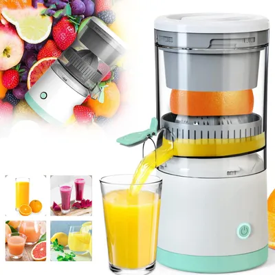 Produktbild von Zitronenpresse Elektrisch Orangenpresse Saftpresse Tragbare USB-Aufladung Juicer Entsafter für Orange, Zitronen, Zitrusfrüchte