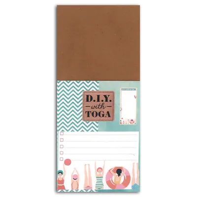 Produktbild von DRAEGER Paris Notizblock zum Selbermachen, Badewannenmotiv, 8 x 18,5 cm, ideal für Ideen und Projekte