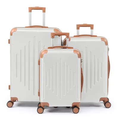 Produktbild von FCH Hartschalenkoffer,Reisekoffer-Set Koffer-Set,Trolley-Set,3 Stk,mit 360° Leichtlauf-Rollen,ABS