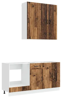 Immagine prodotto di Set di cucina LUCCA, 5 pezzi, legno effetto invecchiato