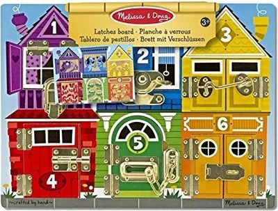 Produktbild von Melissa & Doug Hölzerne Riegel Aktivitätstafel
