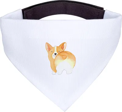 Produktbild von Mr. & Mrs. Panda Halstuch Für Hunde Corgi Po - Weiß - Geschenk, Tuch, Hundehalstuch, Selbstliebe, Hund, Sprüche, Spruch