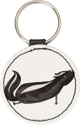 Produktbild von Mr. & Mrs. Panda Schlüsselanhänger Stinktier Yoga - Weiß - Geschenk, Anhänger, Taschenbaumler, Taschenanhänger, Namaste, mini, Raubtier, schlüssel, Wildtier, Skunk, Liebe