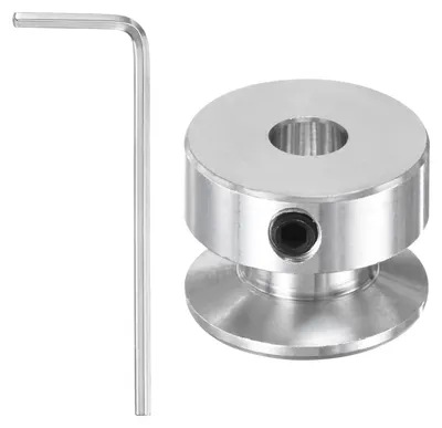 Riemschief mit Nut, 6 mm Bohrung, 20 mm Ø, Aluminium