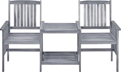 Obrázek produktu pro vidaXL Zahradní židle s čajovým stolkem 159x61x92 cm Masivní dřevo akácie